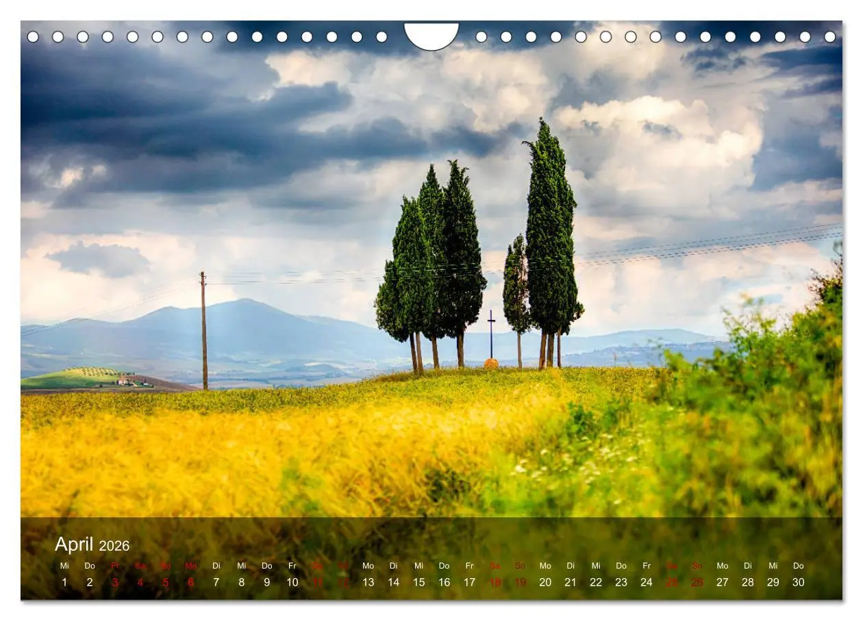 Bild: 9783457859186 | Toskana - spür den Sommer (Wandkalender 2026 DIN A4 quer), CALVENDO...