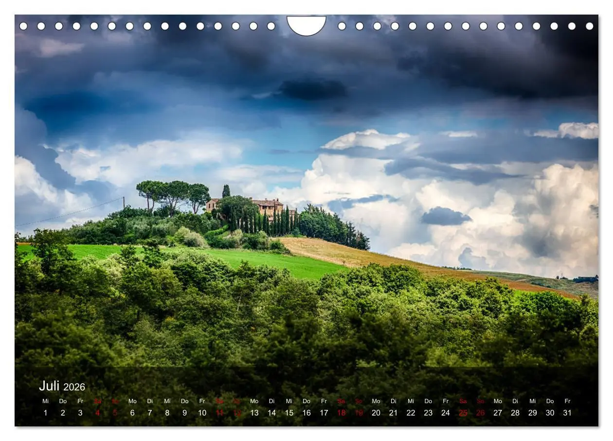 Bild: 9783457859186 | Toskana - spür den Sommer (Wandkalender 2026 DIN A4 quer), CALVENDO...