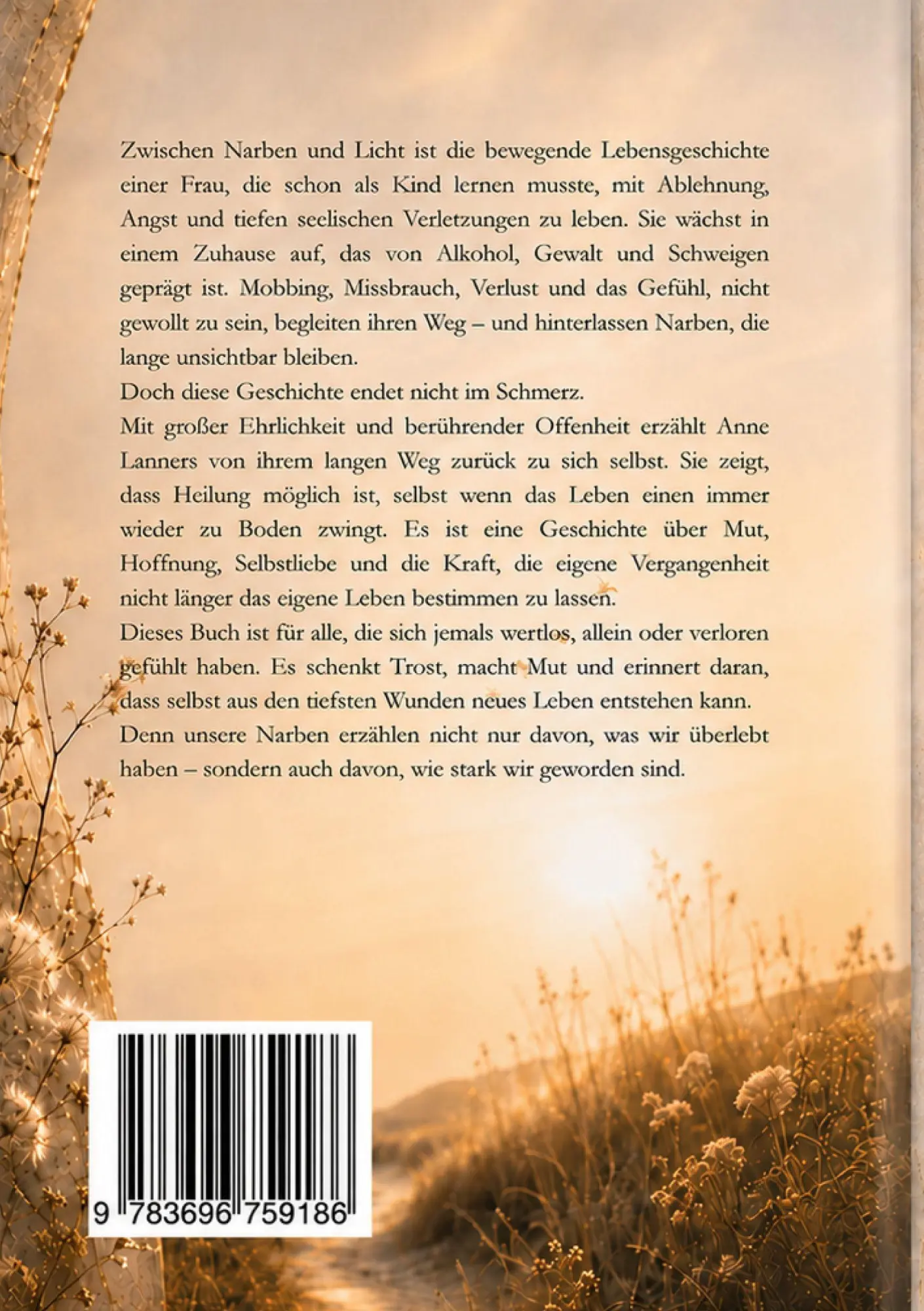 Rückseite: 9783696759186 | Zwischen Narben und Licht | Die Reise einer Frau zurück zu sich selbst