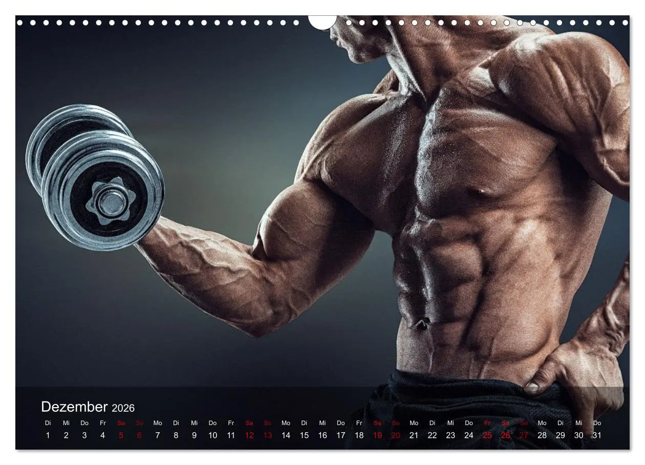 Bild: 9783457609286 | Kraftsport (Wandkalender 2026 DIN A3 quer), CALVENDO Monatskalender
