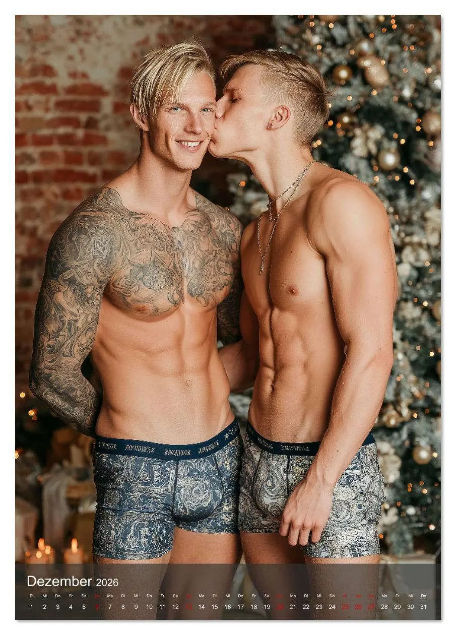 Bild: 9783516629286 | Gay Kalender - Wahre Liebe unter nackten Männern (Tischkalender...