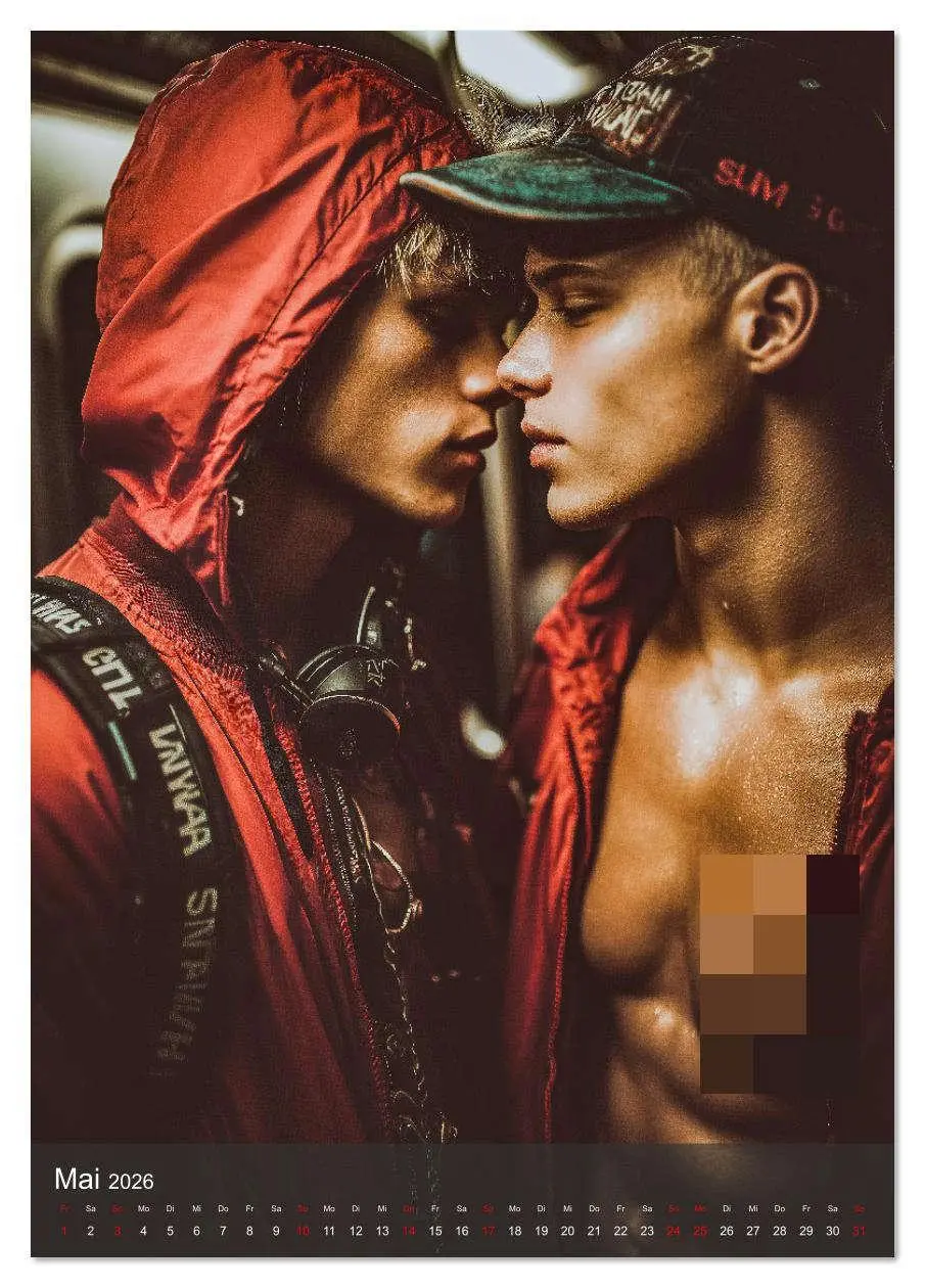 Bild: 9783516629286 | Gay Kalender - Wahre Liebe unter nackten Männern (Tischkalender...