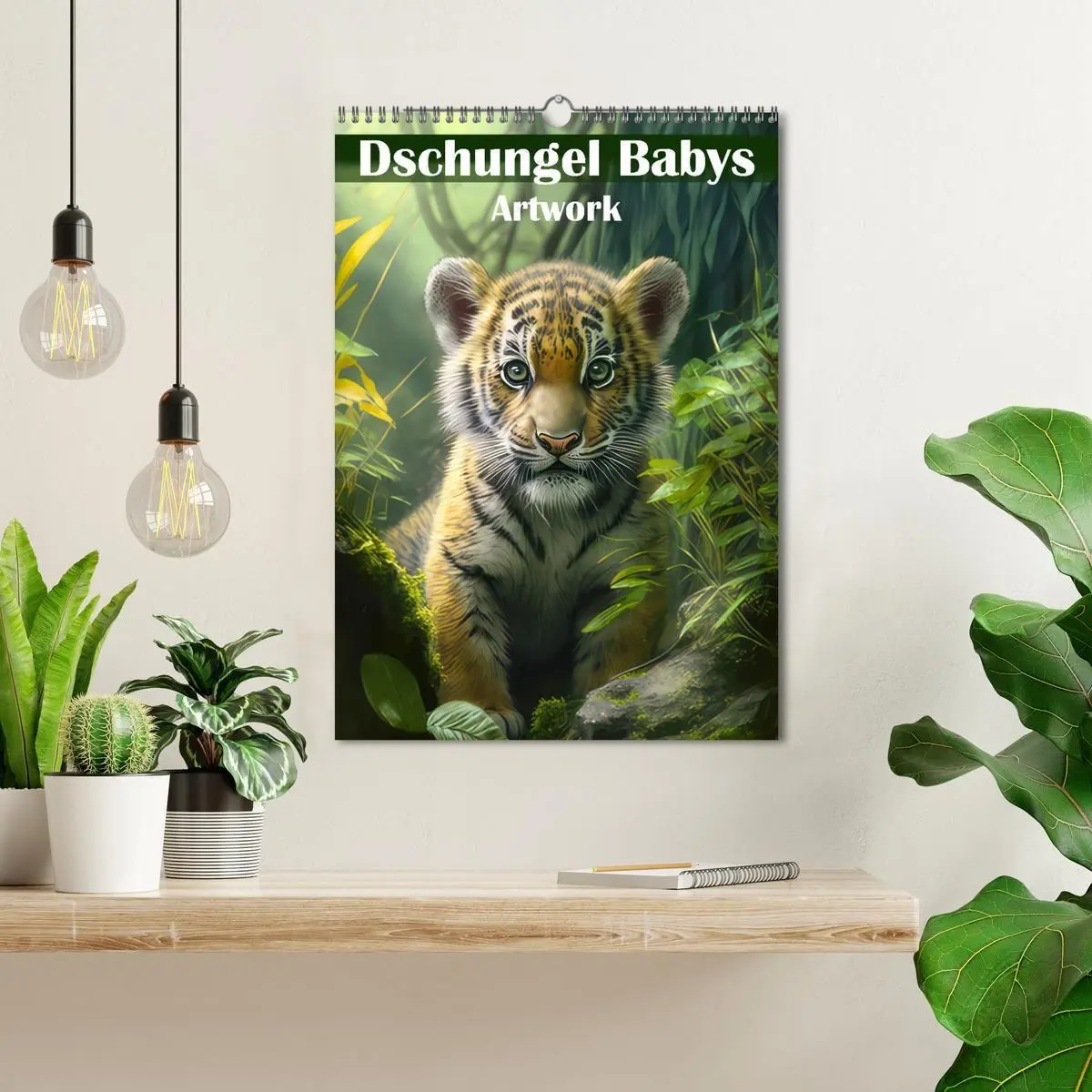 Bild: 9783569339286 | Dschungelbabys - Artwork (Wandkalender 2027 DIN A3 hoch), CALVENDO...