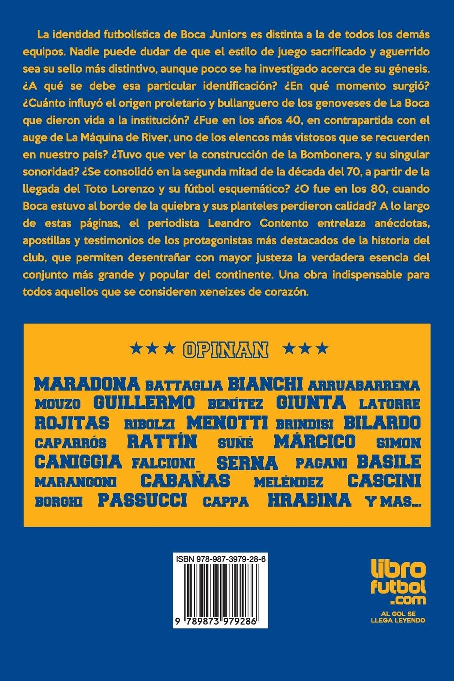 Rückseite: 9789873979286 | ESTO ES BOCA | EL ORO Y EL BARRO | Leandro Contento | Taschenbuch