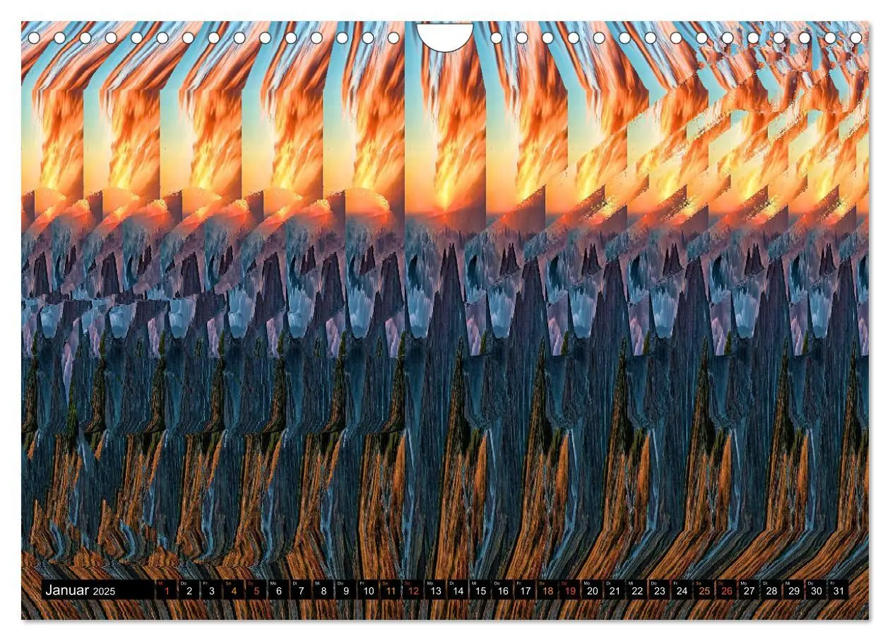 Bild: 9783435129386 | Magische Bilder - 3D Stereogramme (Wandkalender 2025 DIN A4 quer),...