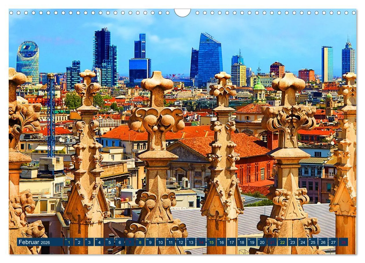 Bild: 9783457529386 | One Day Mailand (Wandkalender 2026 DIN A3 quer), CALVENDO...