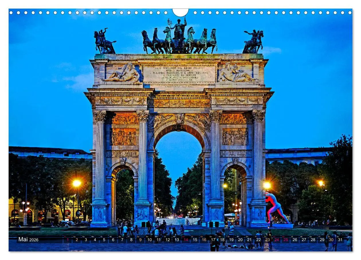 Bild: 9783457529386 | One Day Mailand (Wandkalender 2026 DIN A3 quer), CALVENDO...
