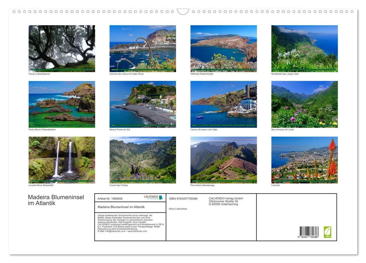 Bild: 9783457769386 | Madeira Blumeninsel im Atlantik (Wandkalender 2026 DIN A2 quer),...