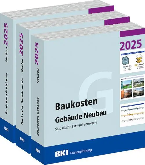 Cover: 9783481049386 | BKI Baukosten Gebäude + Positionen + Bauelemente Neubau 2025 -...