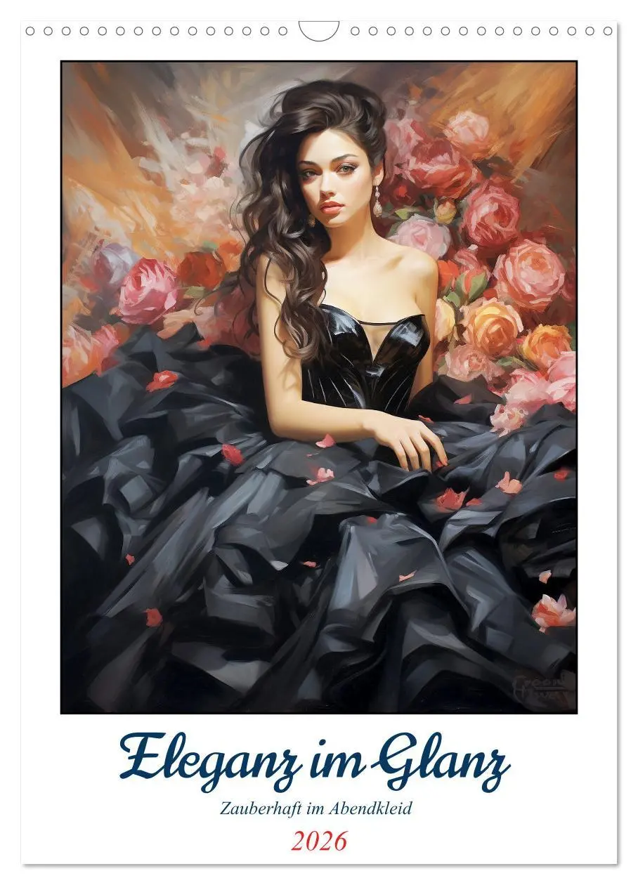 Cover: 9783516309386 | Eleganz im Glanz. Zauberhaft im Abendkleid (Wandkalender 2026 DIN...