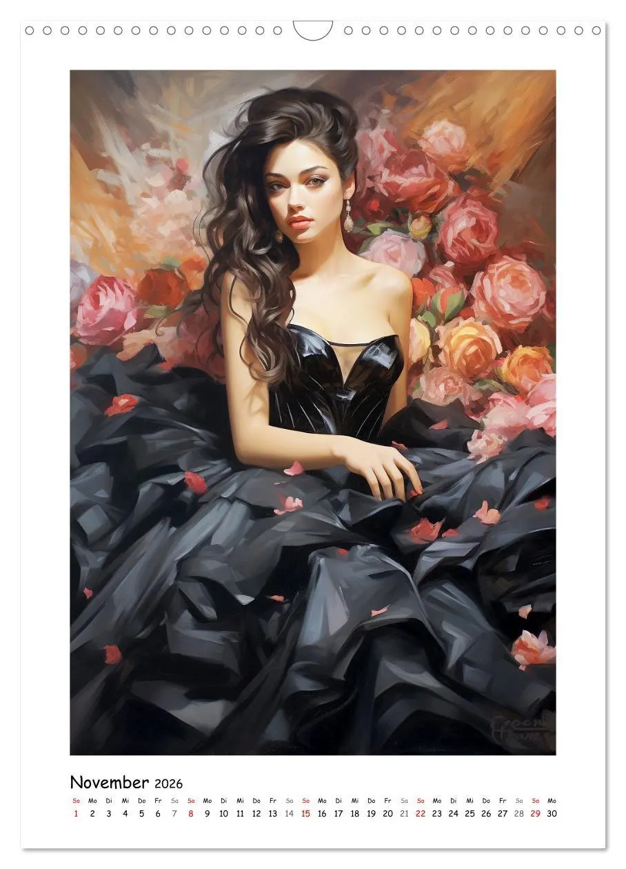 Bild: 9783516309386 | Eleganz im Glanz. Zauberhaft im Abendkleid (Wandkalender 2026 DIN...