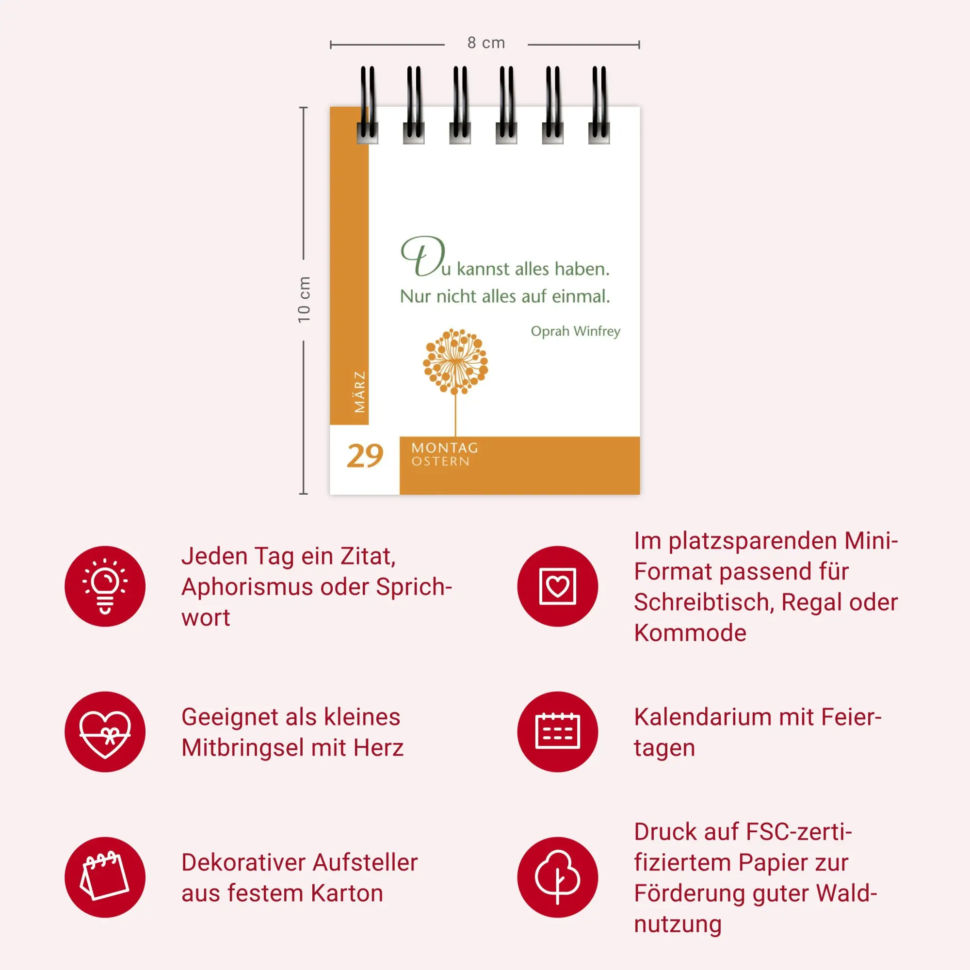 Bild: 9783840039386 | 365 gute Gedanken Mini-Geschenkkalender 2027 | Ulrike Issel | Kalender