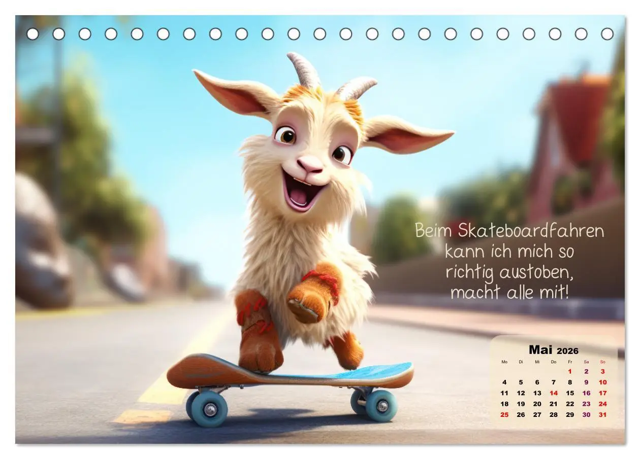 Bild: 9783457519486 | Ziegenkinder haben das ganze Jahr Spaß (Tischkalender 2026 DIN A5...
