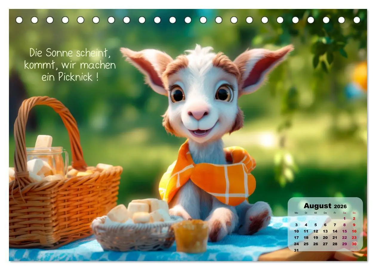 Bild: 9783457519486 | Ziegenkinder haben das ganze Jahr Spaß (Tischkalender 2026 DIN A5...