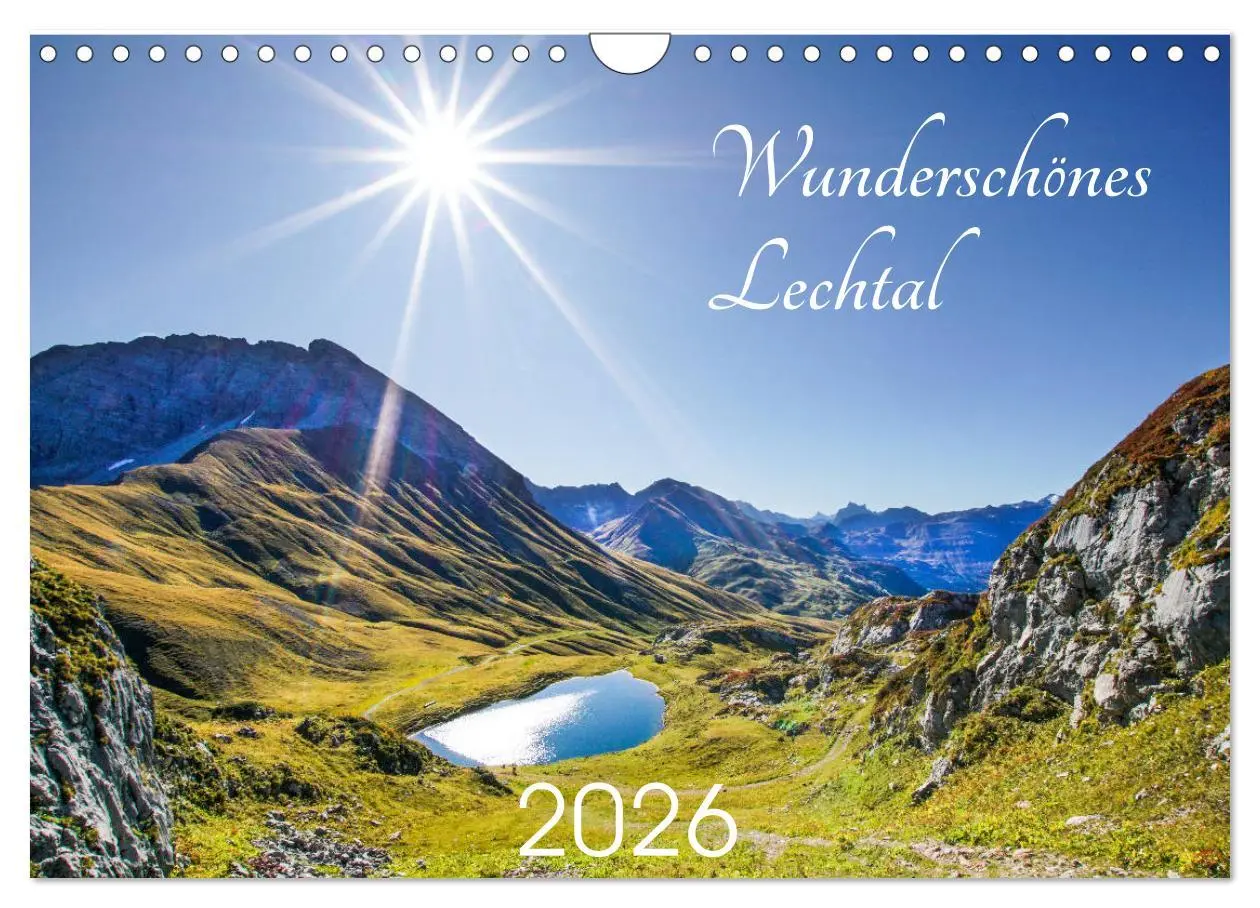 Cover: 9783457759486 | Wunderschönes Lechtal (Wandkalender 2026 DIN A4 quer), CALVENDO...