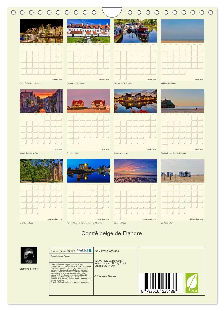Bild: 9783516539486 | Comté belge de Flandre (Calendrier mural 2026 DIN A4 horizontal),...