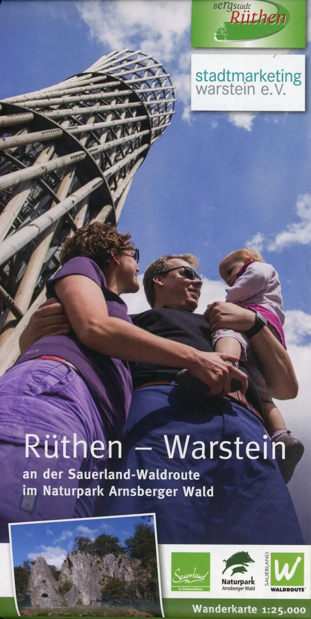 Cover: 9783942309486 | Wanderkarte Rüthen-Warstein | Standpunkt-Verlag GmbH | (Land-)Karte