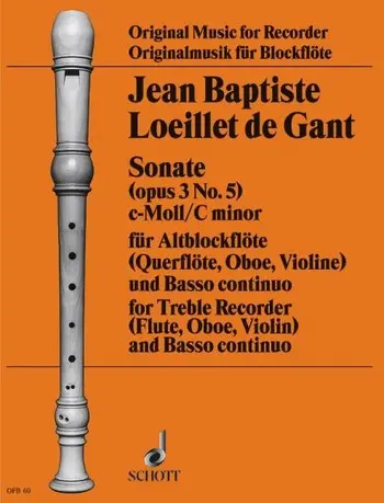 Cover: 9790001099486 | Sonate C | Jean-Baptiste Loeillet | Buch | Schott Music