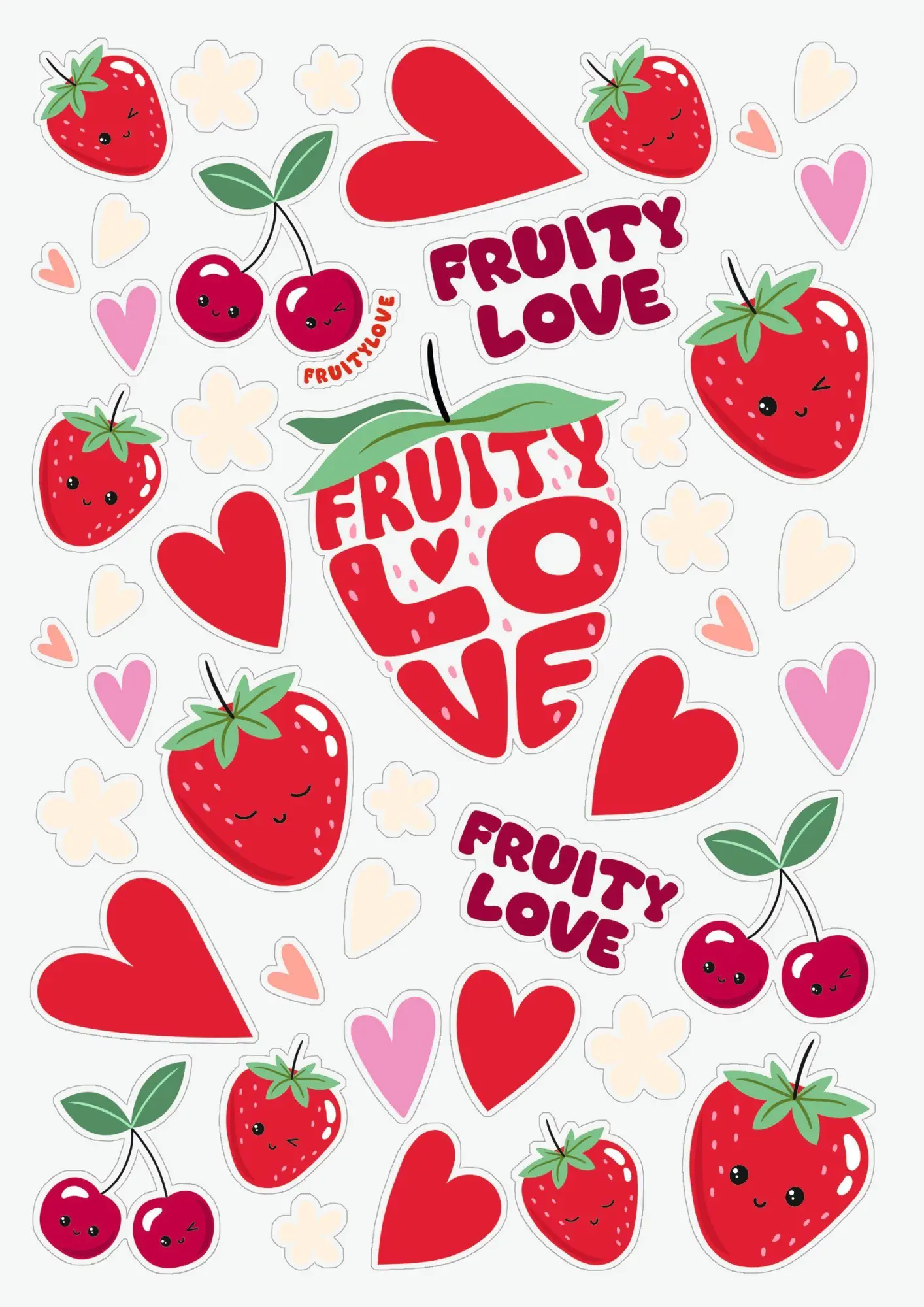 Bild: 4061947149586 | Freundebuch Fruity Love | Deutsch | 2026 | Baier &amp; Schneider
