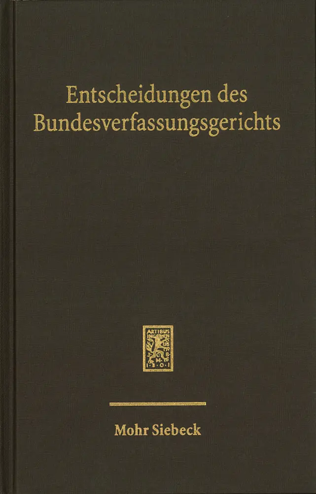 Cover: 9783161639586 | Entscheidungen des Bundesverfassungsgerichts (BVerfGE) | Band 167
