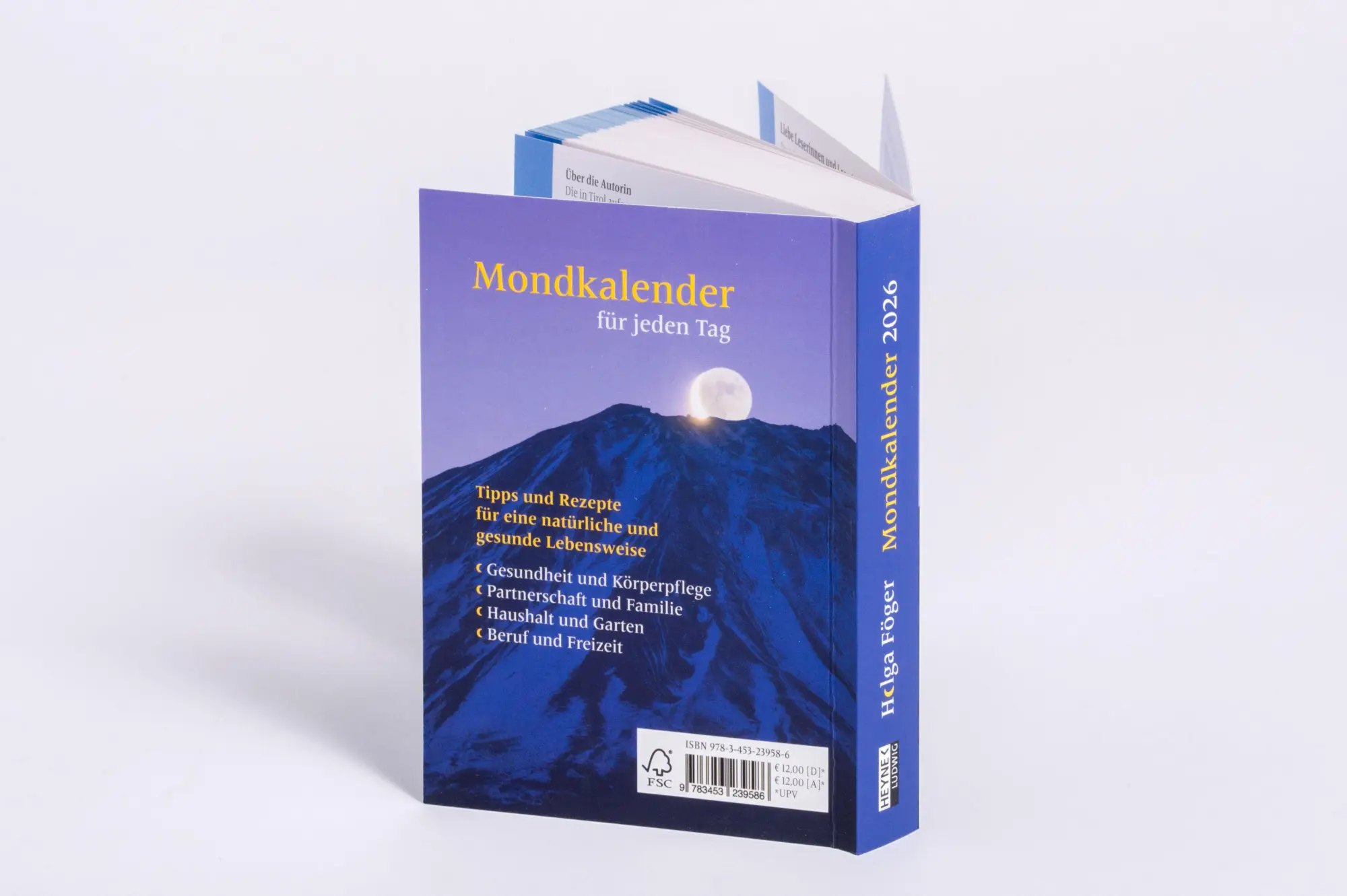 Bild: 9783453239586 | Mondkalender für jeden Tag 2026 | Helga Föger | Kalender | 400 S.