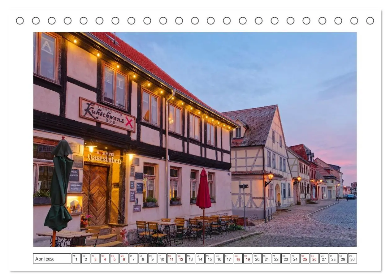 Bild: 9783457299586 | Hansestädte der Altmark (Tischkalender 2026 DIN A5 quer), CALVENDO...
