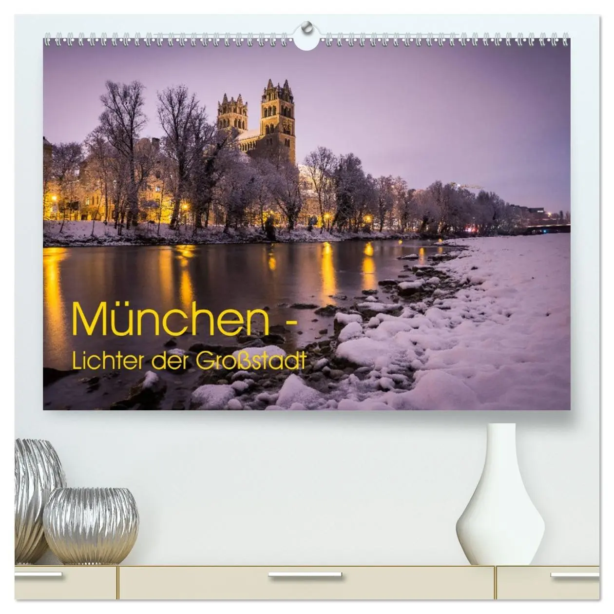 Cover: 9783457749586 | München - Lichter der Großstadt (hochwertiger Premium Wandkalender...