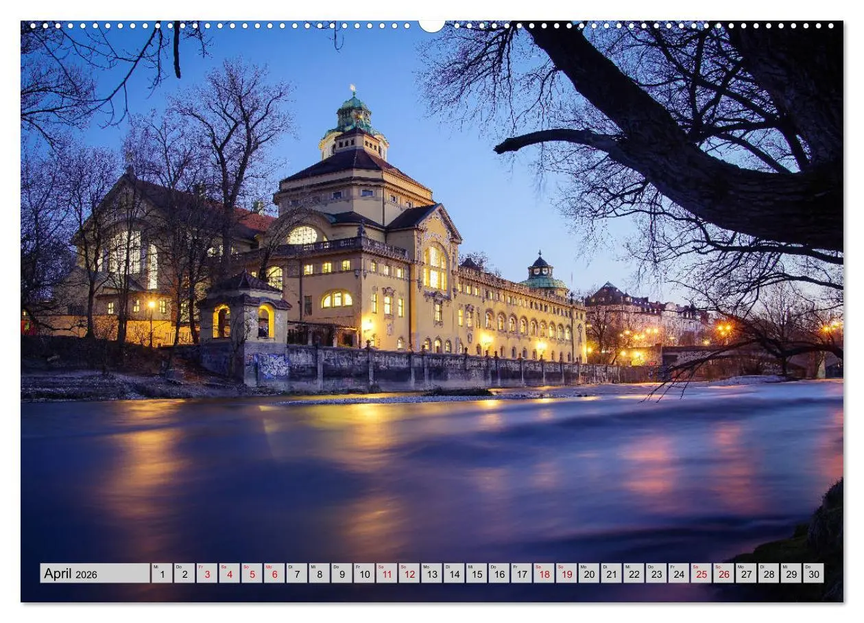 Bild: 9783457749586 | München - Lichter der Großstadt (hochwertiger Premium Wandkalender...