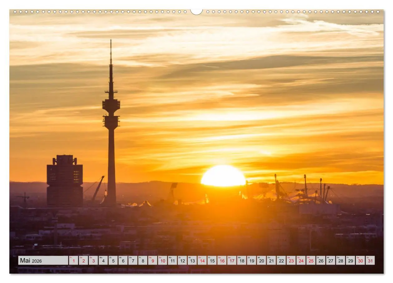 Bild: 9783457749586 | München - Lichter der Großstadt (hochwertiger Premium Wandkalender...