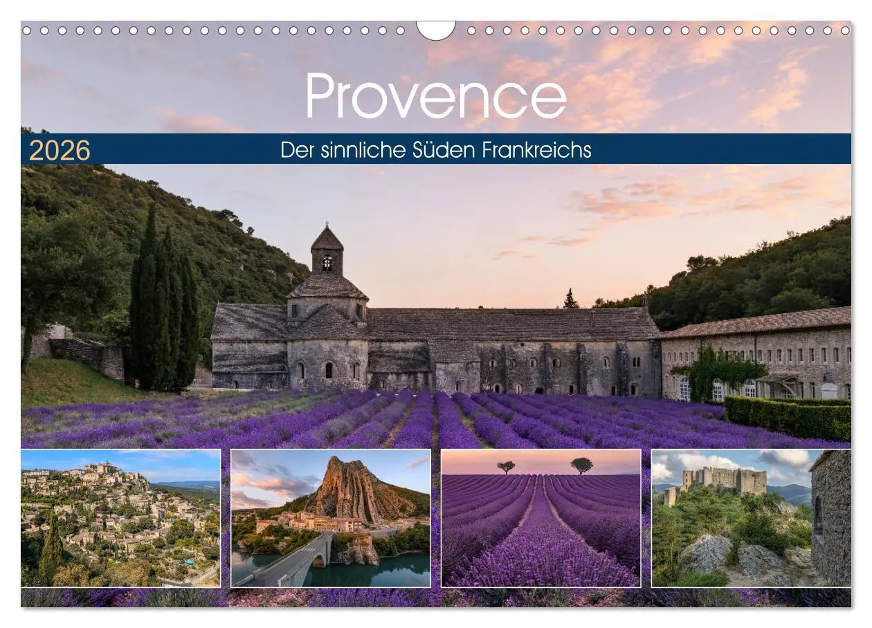 Cover: 9783457819586 | Provence, der sinnliche Süden Frankreichs (Wandkalender 2026 DIN A3...