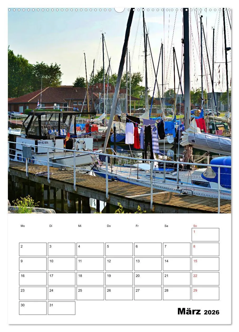 Bild: 9783516389586 | Marina Heiligenhafen (hochwertiger Premium Wandkalender 2026 DIN A2...
