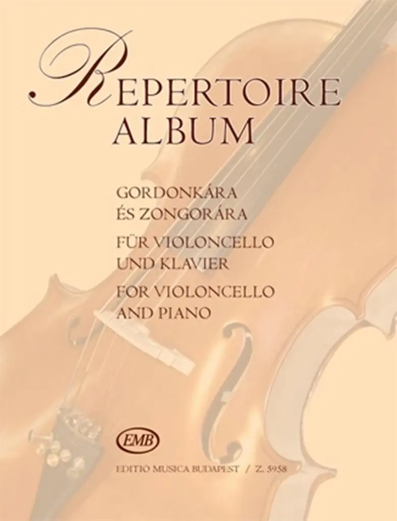 Cover: 9790080059586 | Repertoire-Album für Violoncello und Klavier | Antal Friss | Buch