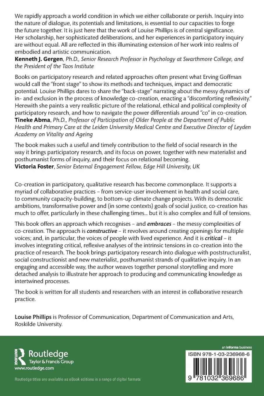 Rückseite: 9781032369686 | Embracing the Messy Complexities of Co-Creation | Louise Phillips