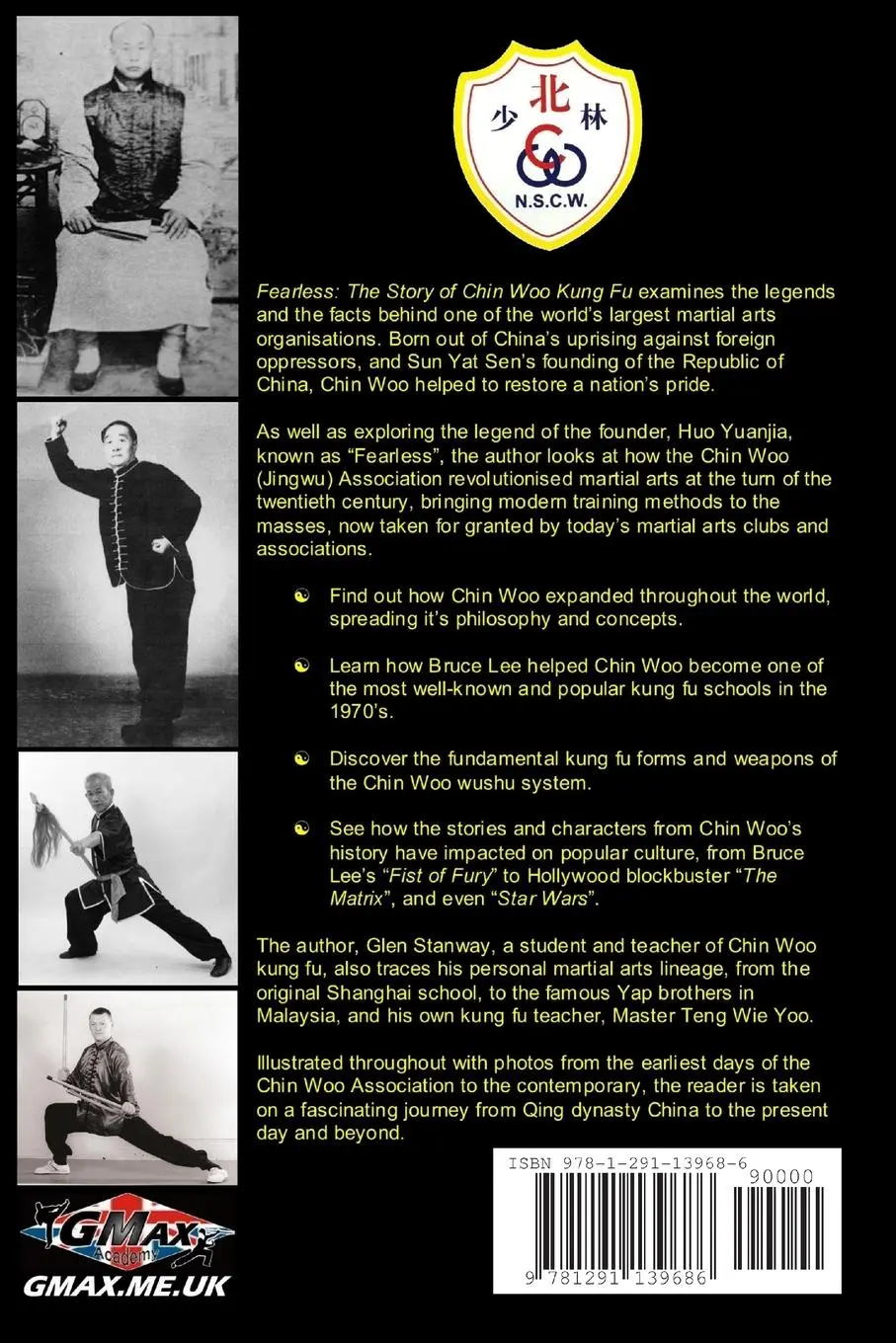 Rückseite: 9781291139686 | Fearless | The Story of Chin Woo Kung Fu | Glen Stanway | Taschenbuch