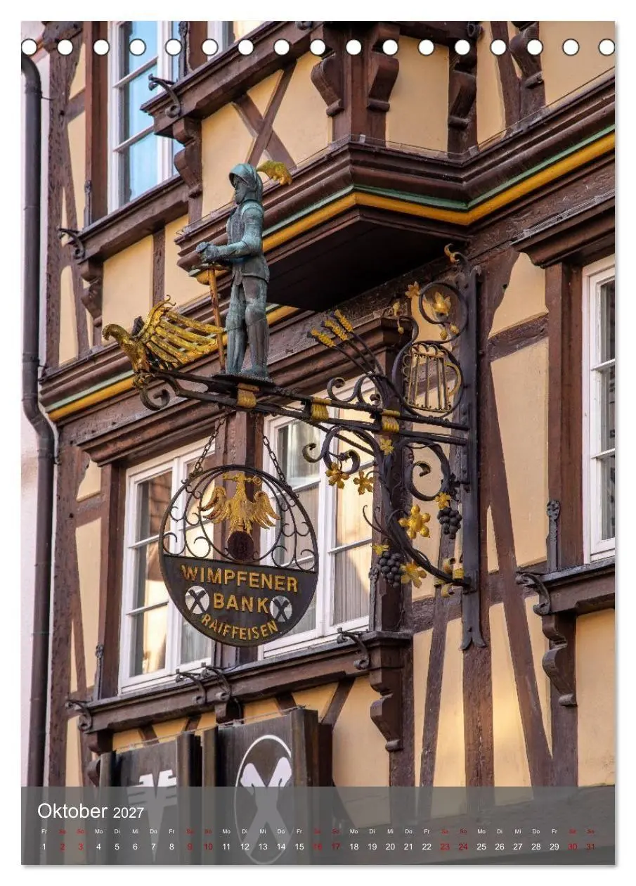 Bild: 9783516759686 | Deutschlands schönste Altstadt - Bad Wimpfen (Tischkalender 2027...