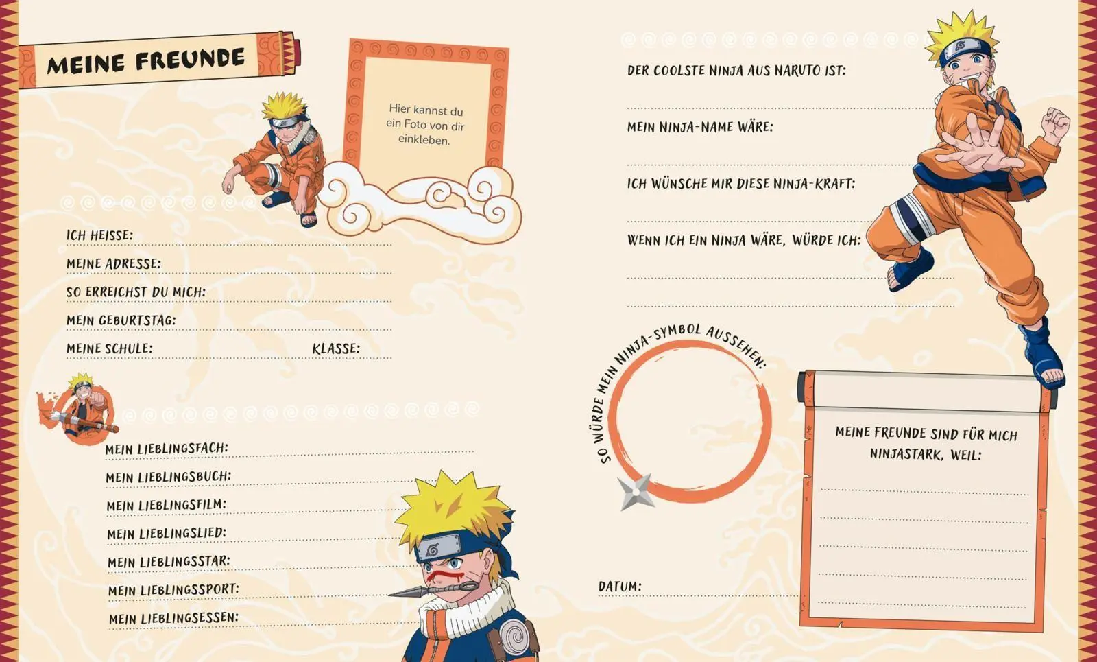 Bild: 9783845129686 | Naruto: Mein ninjastarkes Freundebuch | Buch | 64 S. | Deutsch | 2026