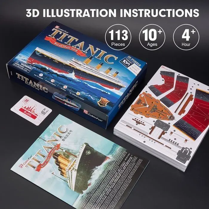 Bild: 7640409429786 | CUBICFUN - 3D Puzzle Titanic 113 Teile | Spiel | 664011 | 2026