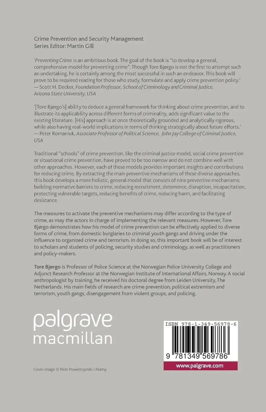 Rückseite: 9781349569786 | Preventing Crime | A Holistic Approach | Tore Bjørgo | Taschenbuch