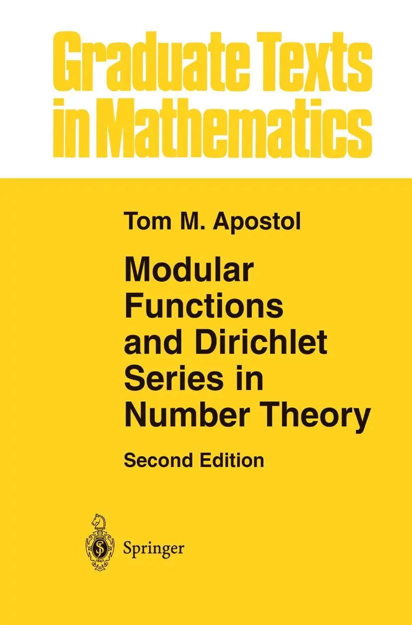 Cover: 9781461269786 | Modular Functions and Dirichlet Series in Number Theory | Apostol | x