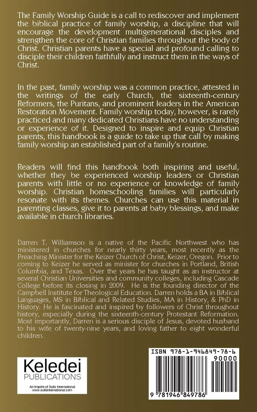 Rückseite: 9781946849786 | The Family Worship Guide | Tbd | Taschenbuch | Englisch | 2020