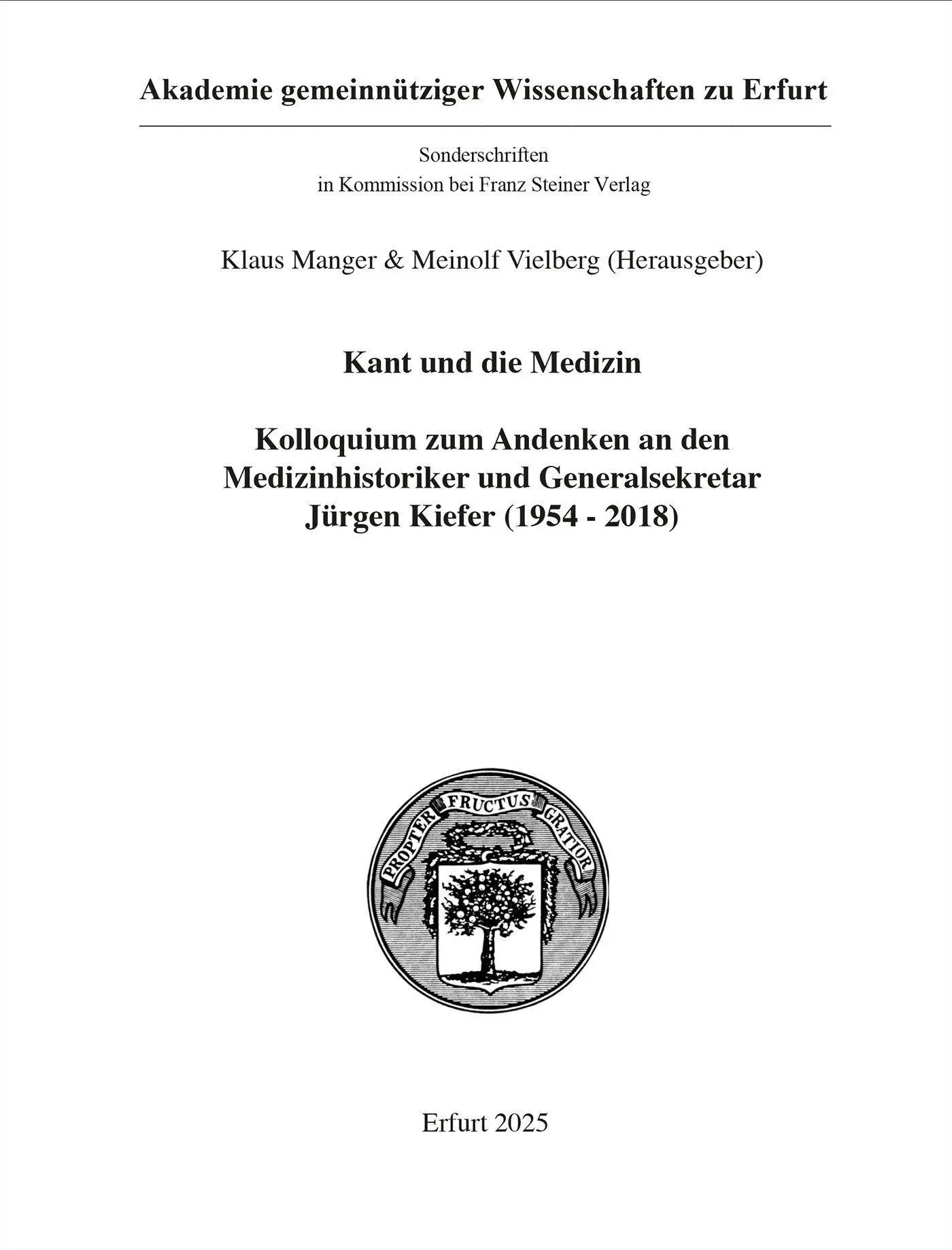 Cover: 9783515139786 | Kant und die Medizin | Klaus Manger (u. a.) | Taschenbuch | 214 S.