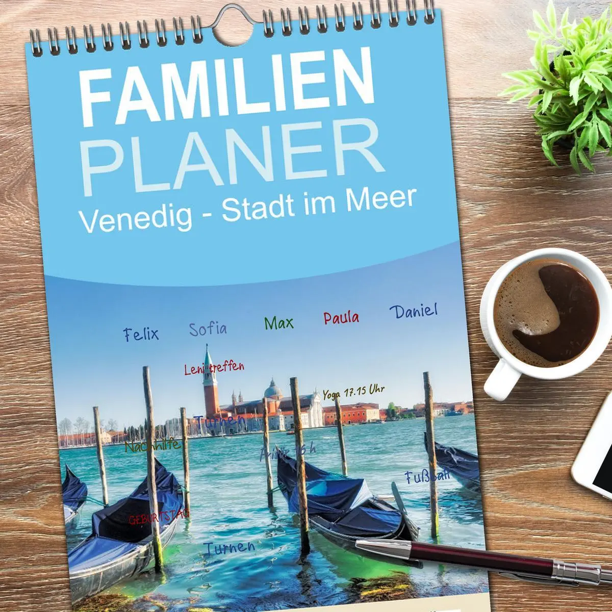 Bild: 9783516509786 | Familienplaner 2026 - Venedig - Stadt im Meer mit 5 Spalten...