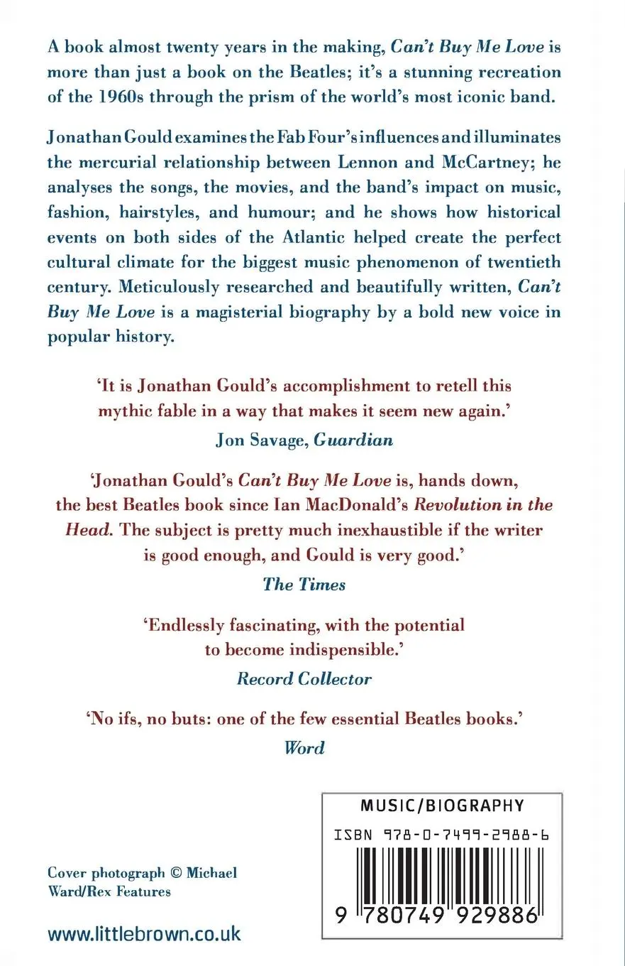 Rückseite: 9780749929886 | Can't Buy Me Love | The Beatles, Britain, and America | Jonathan Gould