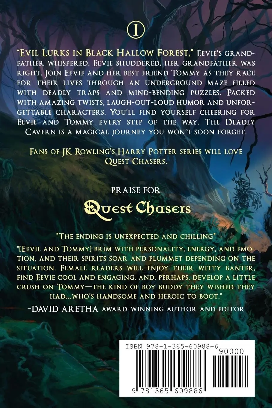 Rückseite: 9781365609886 | The Deadly Cavern (Book 1) | Quest Chasers | Thomas Lockhaven (u. a.)