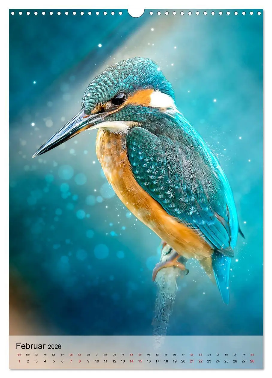 Bild: 9783516359886 | Schillernder Eisvogel (Wandkalender 2026 DIN A3 hoch), CALVENDO...