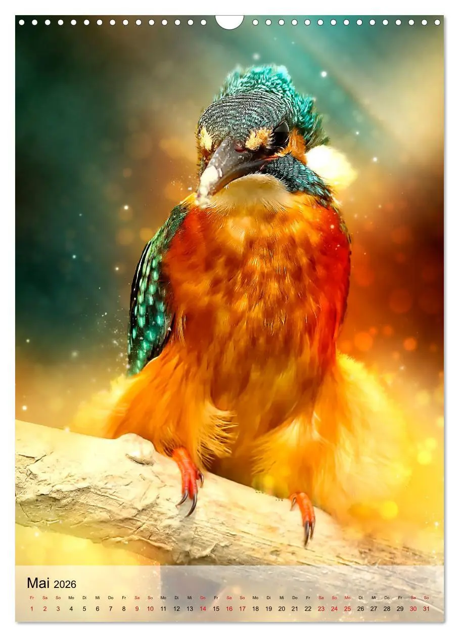 Bild: 9783516359886 | Schillernder Eisvogel (Wandkalender 2026 DIN A3 hoch), CALVENDO...