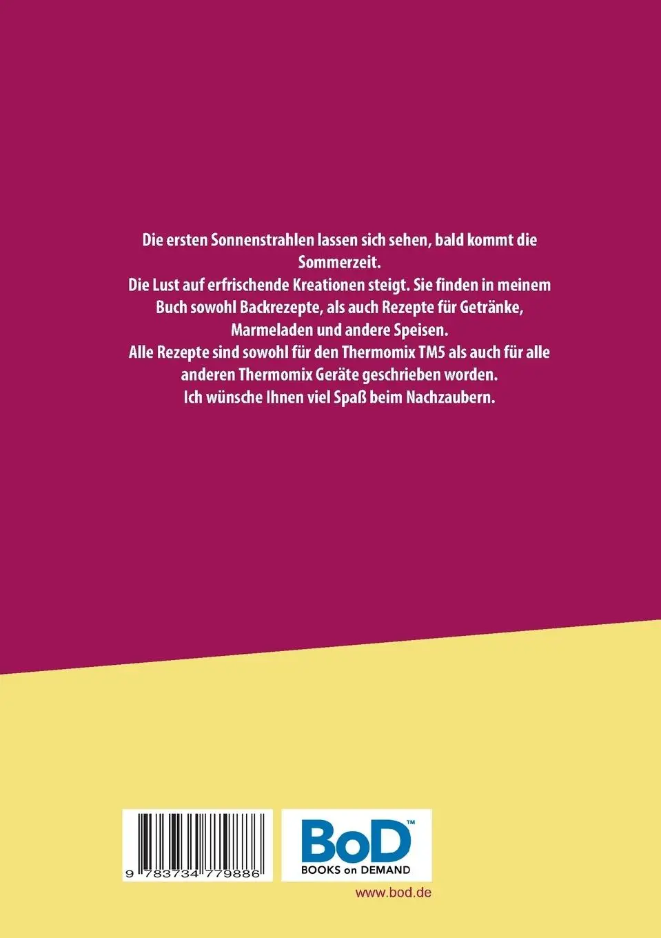 Rückseite: 9783734779886 | Kreative Sommerrezepte für den Thermomix TM5 | Marius Heizfeld | Buch