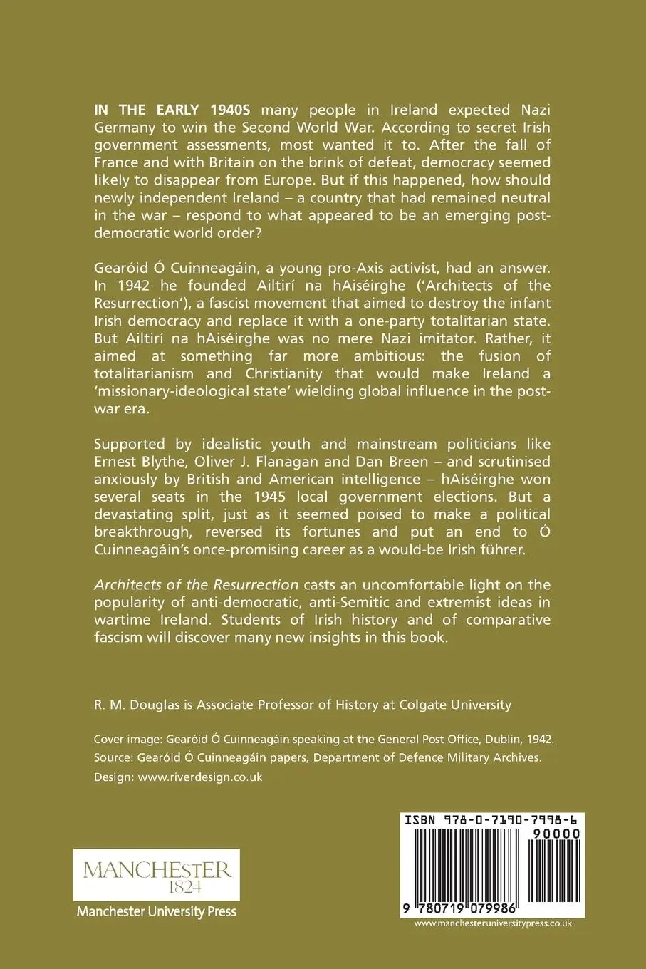 Rückseite: 9780719079986 | Architects of the Resurrection | R M Douglas | Taschenbuch | Englisch