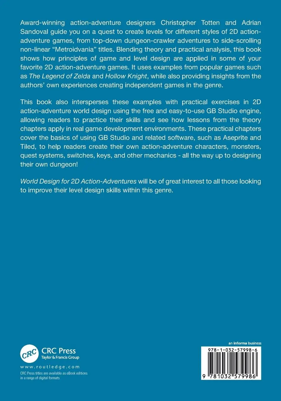 Rückseite: 9781032579986 | World Design for 2D Action-Adventures | Adrian Sandoval (u. a.) | Buch