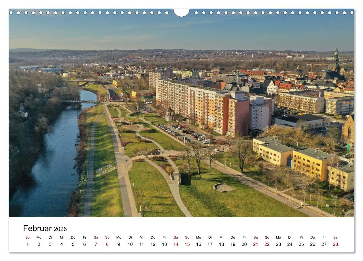 Bild: 9783457569986 | Zwickau - Luftaufnahmen (Wandkalender 2026 DIN A3 quer), CALVENDO...